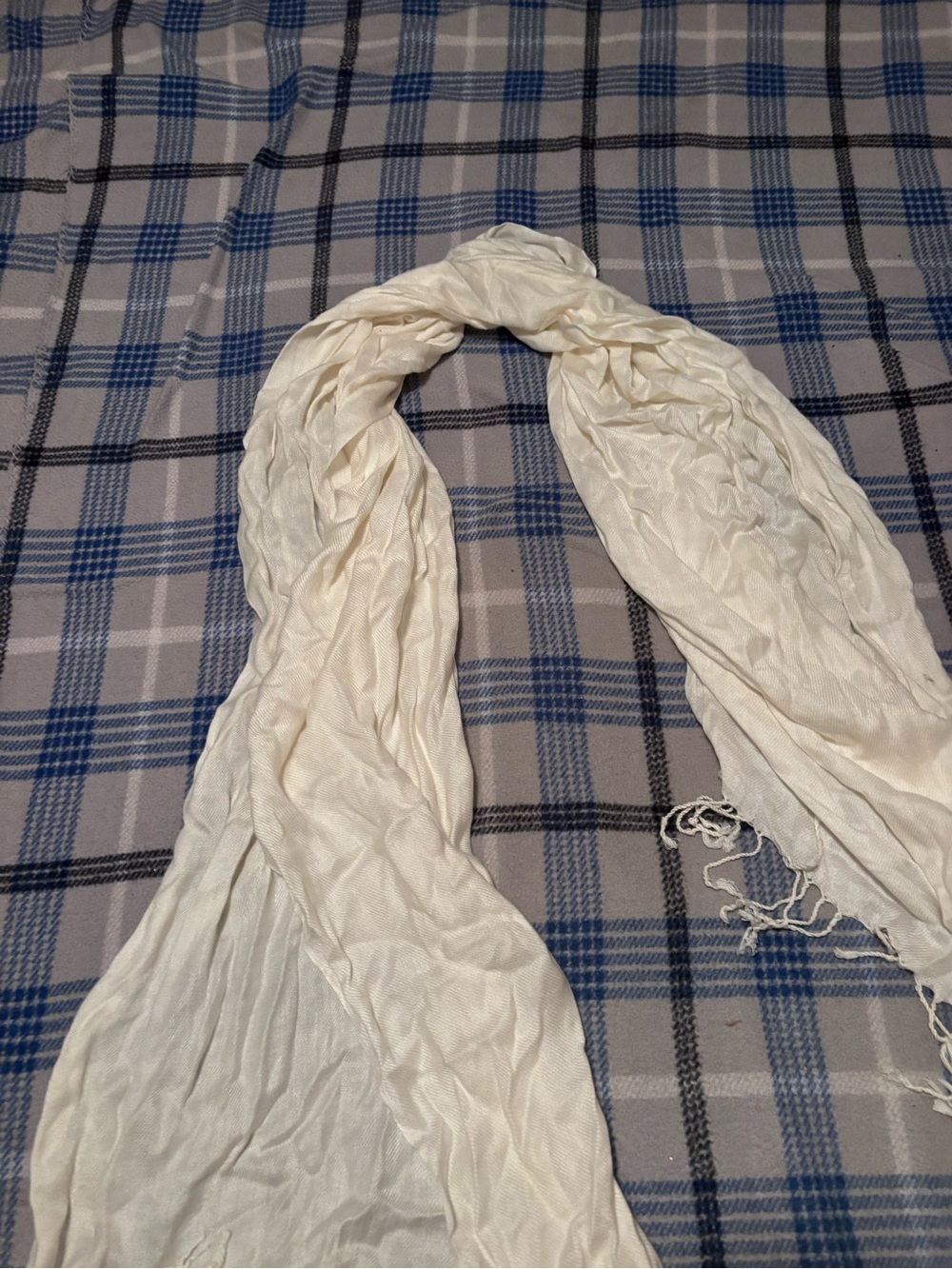 Apt. 9 Cream Crinkle Scarf